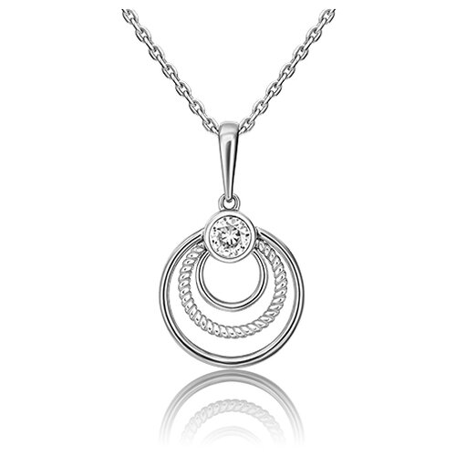 Кулоны Platina Jewelry Золотая подвеска с фианитами