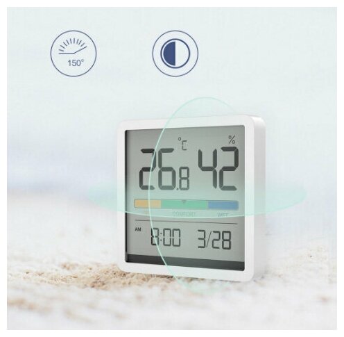 Термометр-гигрометр Xiaomi Miiiw Mute Thermometer And Hygrometer Clock NK5253 - фотография № 3