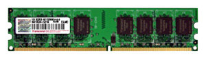   Transcend TS128MLQ64V6U, DDR2, 1GB, 5300