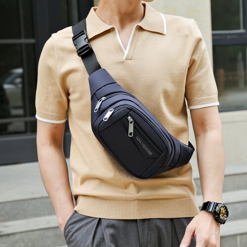 фото Сумка барсетка loui vearner 21388, фактура стеганая, синий