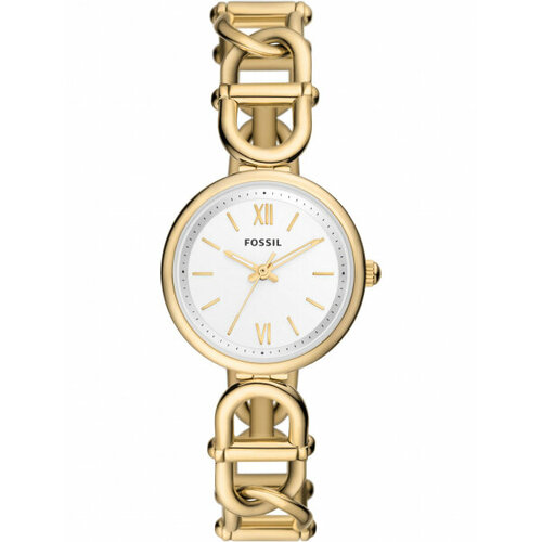 фото Наручные часы fossil carlie, белый, золотой