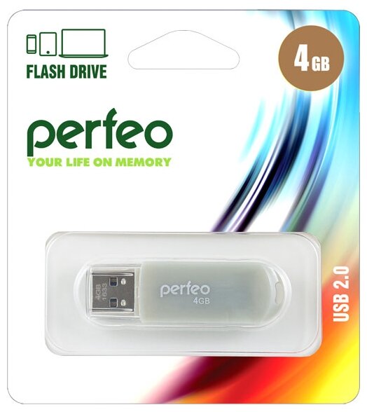 USB  Perfeo USB 4GB C03 Grey