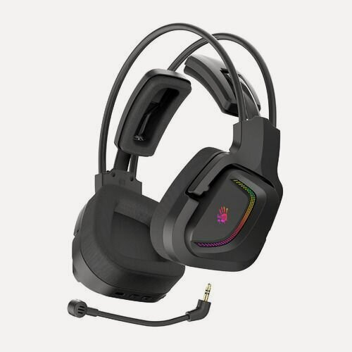 Изображение товара Гарнитура игровая A4TECH Bloody MR575, для компьютера и игровых консолей, мониторные, Bluetooth/радио, черный
