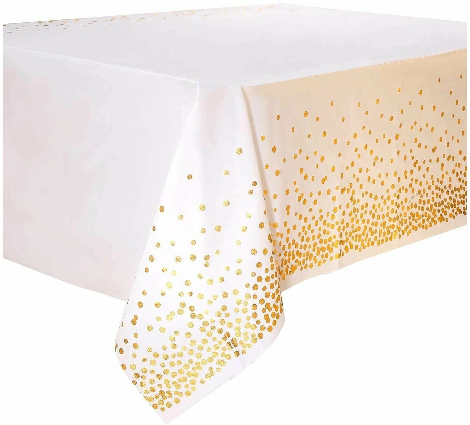 фото Скатерть одноразовая / для праздника / 137х274 Белая