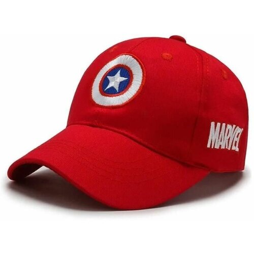 фото Бейсболка , размер 50-56, красный нет бренда