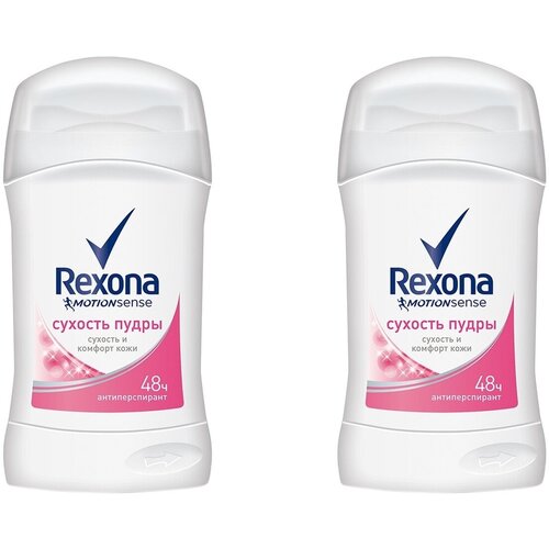 Rexona Антиперспирант Motionsense Сухость пудры, стик, 2 x 40 мл (2 штуки)