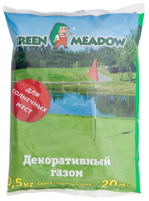 GREEN MEADOW Семена газона Декоративный газон Солнечный, 0,5 кг 4607160331584