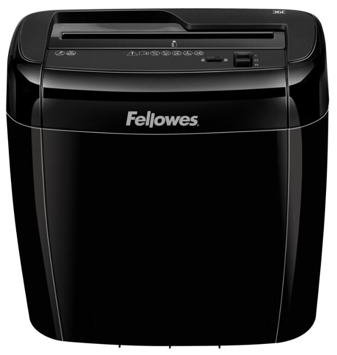 Уничтожитель документов Fellowes FS-47003 36C, 4 ур. секр. 4x40мм, 6 лист, 12л, скрепки, скобы, карты