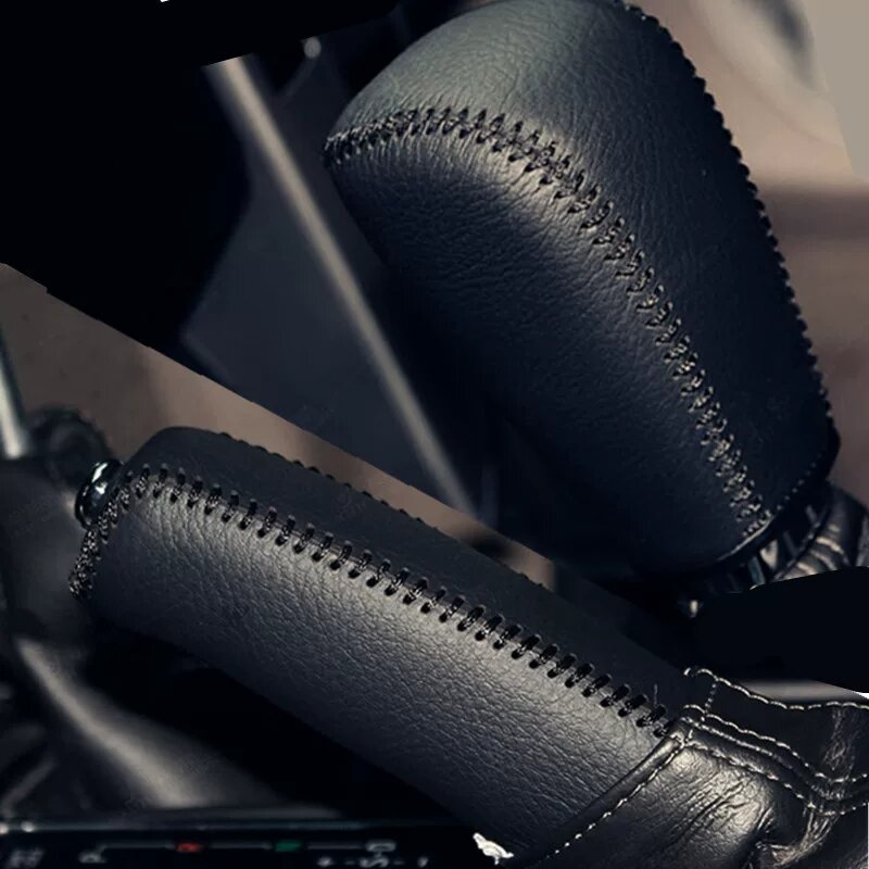 Nabory giratsionnogo pokrytiya i ruchnogo tormoza dlya Toyota Land Cruiser Prado 2010-2016 - Real Leather s Chernoy