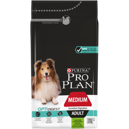 Pro Plan OptiDigest Adult Medium Корм с ягнёнком для собак средних пород 1,5 кг