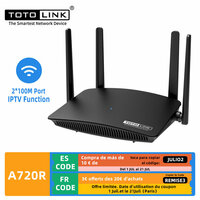 Wi-Fi роутер TOTOLINK A720R AC1200, 2,4 ГГц/5 ГГц