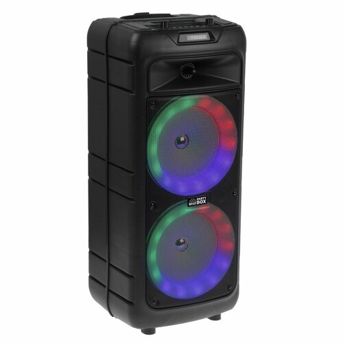 Портативная караоке система В52 Party Box 40 Вт FM AUX USB BT 4500 мАч подсв чёрная 1467200₽