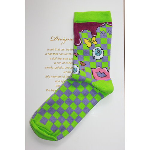 Носки Frida, размер 36-44, зеленый, желтый носки frida размер 36 44 желтый черный