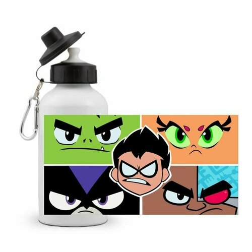 фото Спортивная бутылка юные титаны вперёд, teen titans go №16 goodbrelok