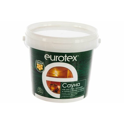 Пропитка защитная для бань и саун евротекс-сауна 0,9кг