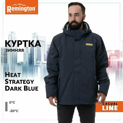 куртка remington размер 52 54 серый Куртка Remington, размер 52/54, синий