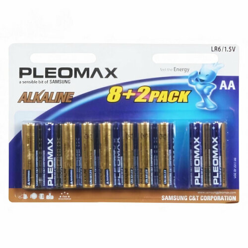 Элемент питания Samsung Pleomax Alkaline AA LR6 бл 10