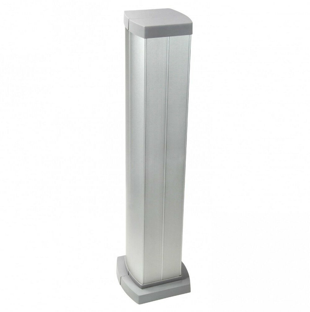 Legrand Snap-On мини-колонна алюминиевая с крышкой из алюминия 4 секции, высота 0,68 метра, цвет алюминий 653044