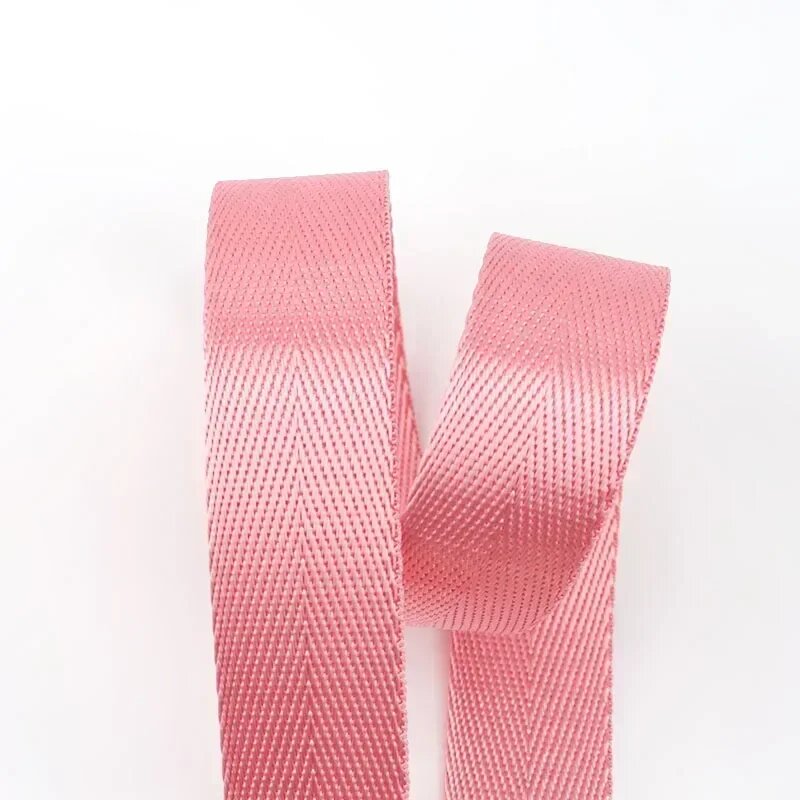 Meetee нейлоновая лента 20/25/32/38/50 мм Pink, 20mm