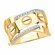 Кольцо дорожка Diamant online, красное золото, 585 проба, фианит
