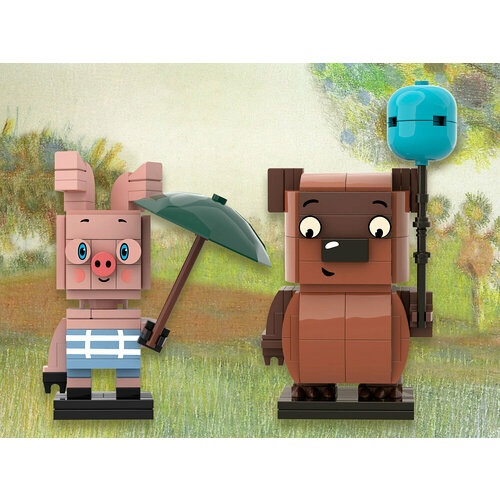 Конструктор Brick Labs Союзмультфильм AB-1105 Конструктор Винни-Пух и Пятачок