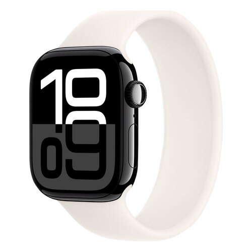 Умные часы Apple Watch Series 10 42mm Jet Black Aluminum Case with Light Blush Sport Band ML MWWX3L 50950₽