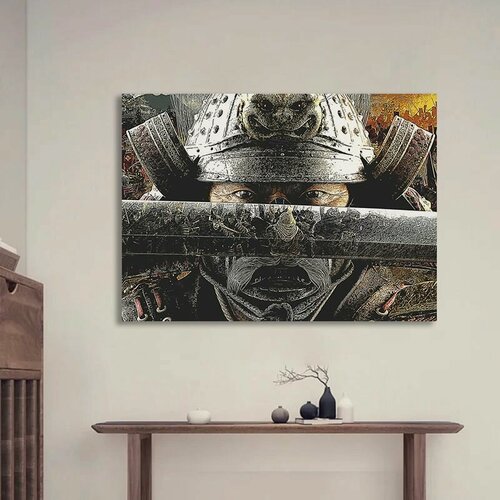 Изображение товара Картина "Самурай", на холсте, на подрамнике, авторская печать, 50x70 см