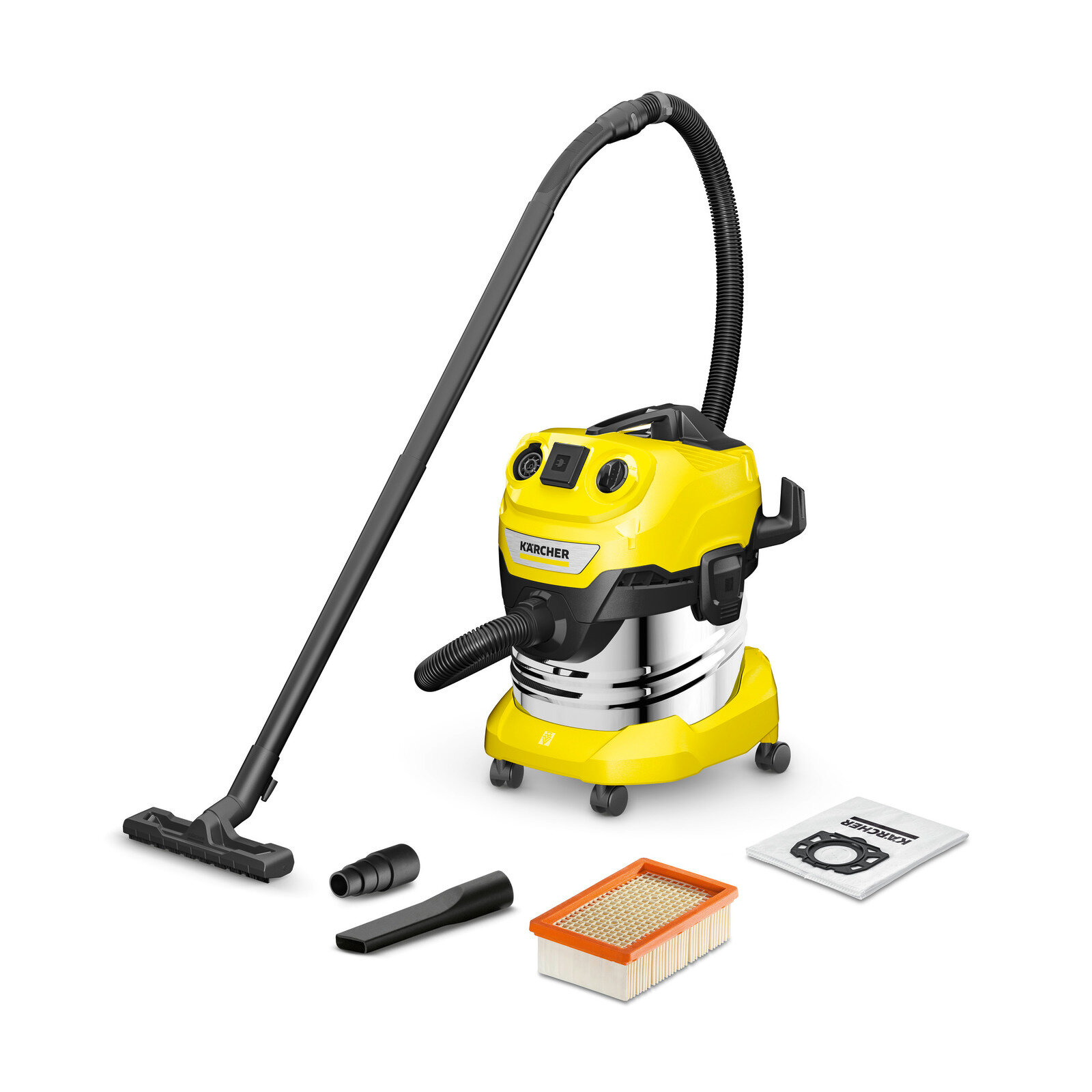 KARCHER WD 4 P S V-20/5/22, 1000 Вт, желтый/черный