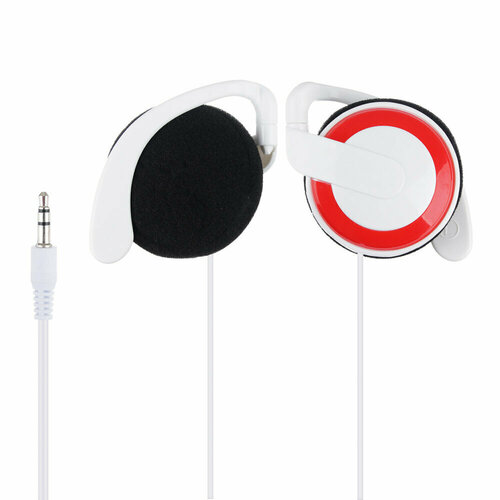 Наушники накладные FORZA с дужками на уши, PP-пакет цвет красный