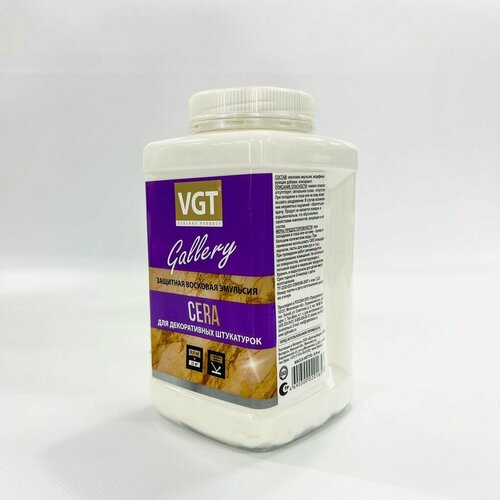 Изображение товара Защитная восковая эмульсия для декоративных штукатурок VGT Gallery Cera (0,9кг)