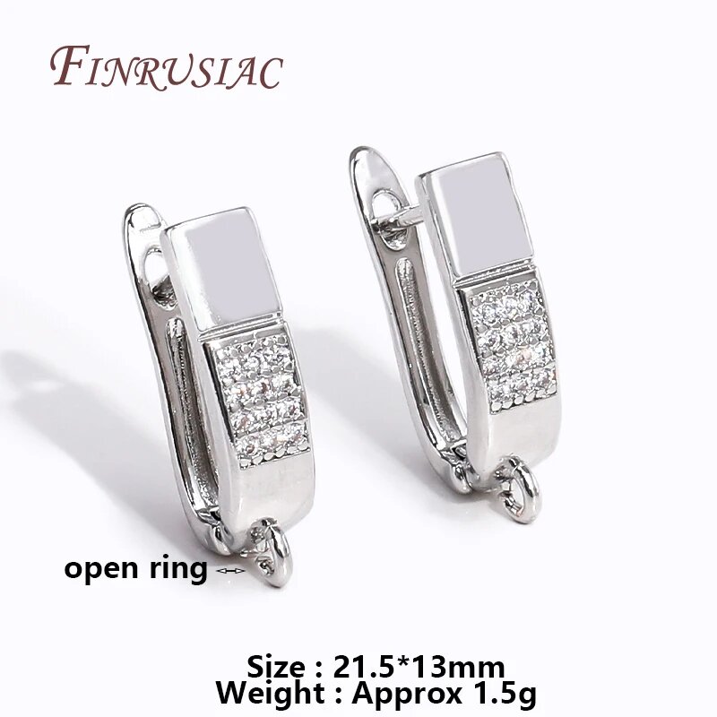Фиксаторы для сережек FINRUSIAC золотистого цвета 1 pair Серебряный