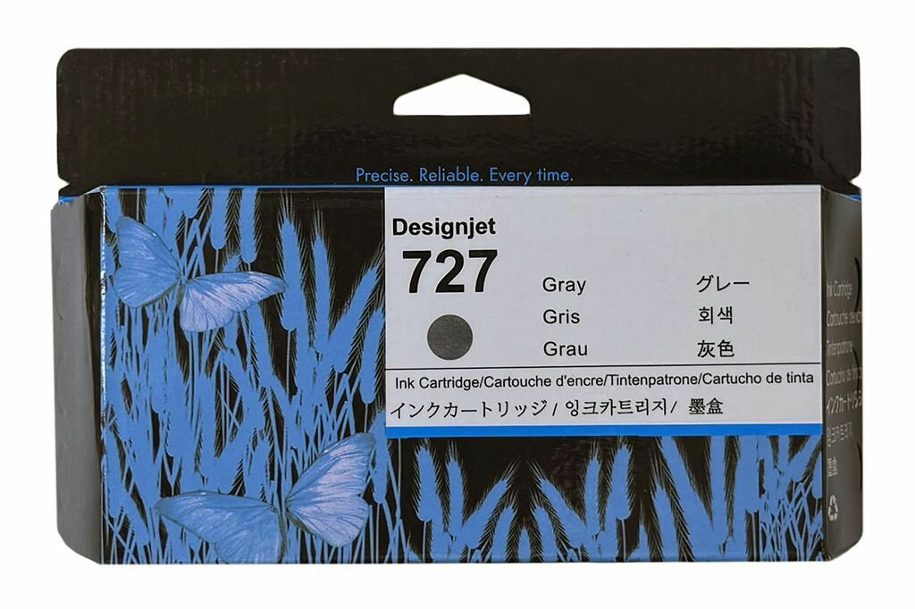 Картридж HP B3P24A №727 для HP Designjet T920/T1500 серый 130мл - фото №1