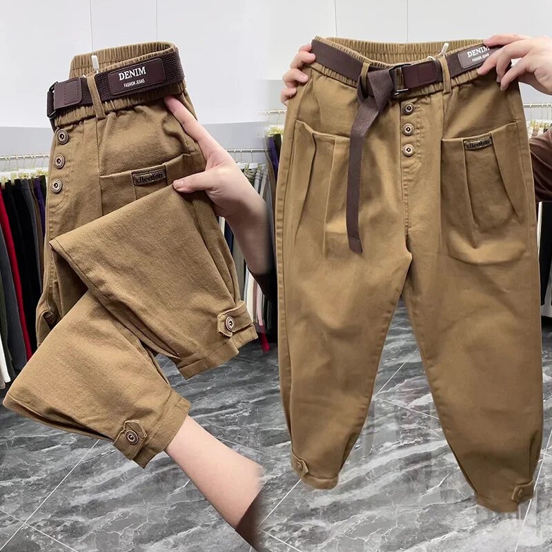 Джинсы LWAIXS, размер L, коричневый