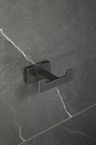 Изображение товара Крючок двойной для ванной, для кухни, для полотенец из нержавеющей стали, серый BELZ B90405-2