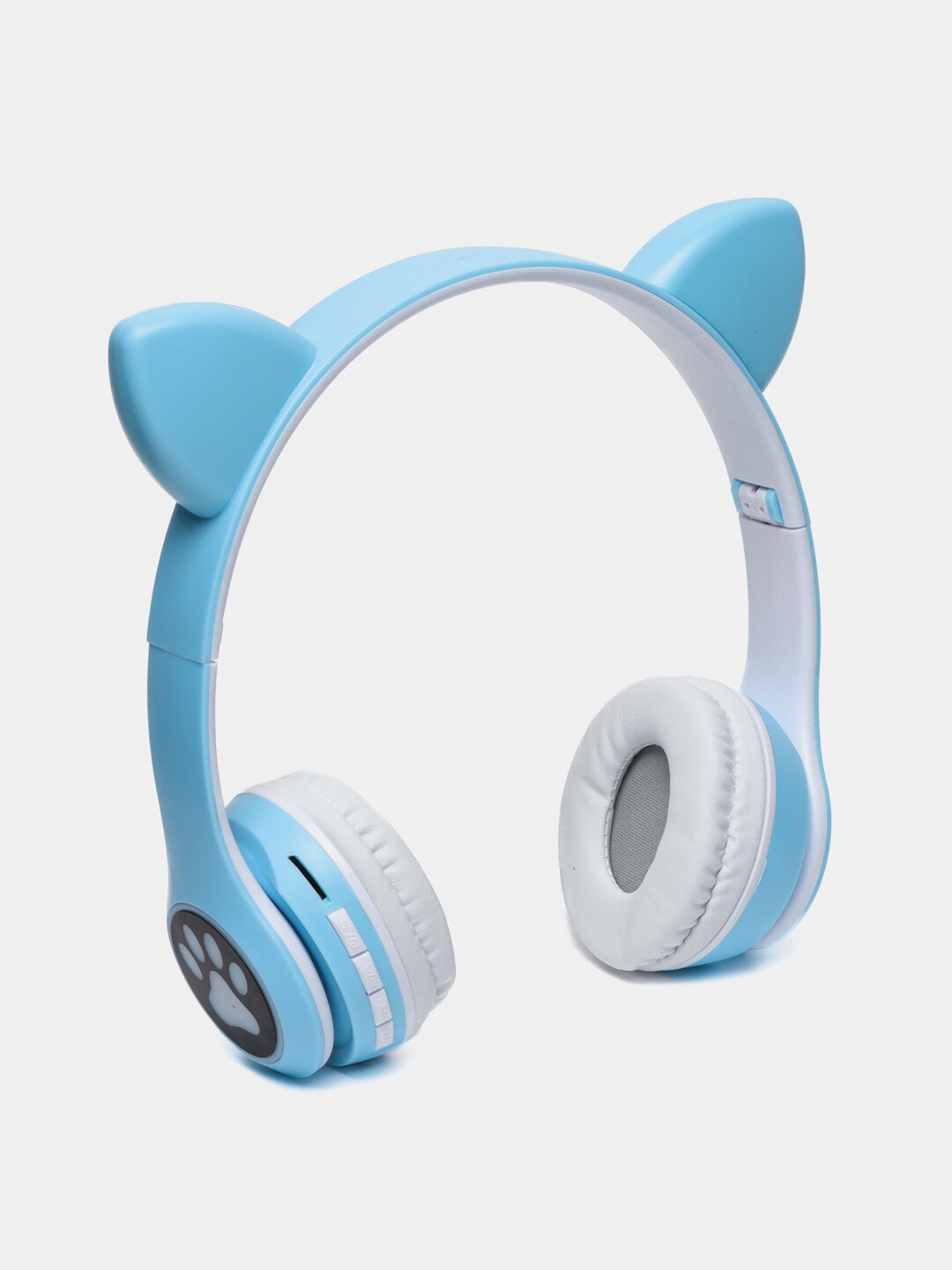 Беспроводные Bluetooth наушники Cat Ear VZV-23M с ушками и LED подсветкой Пурпурный