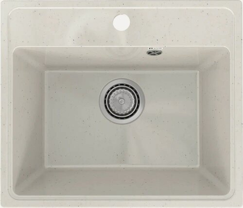 Изображение товара Мойка кухонная Practik PR-M 490-001 прямоугольная, 49x42, мойка для кухни, белая, российская
