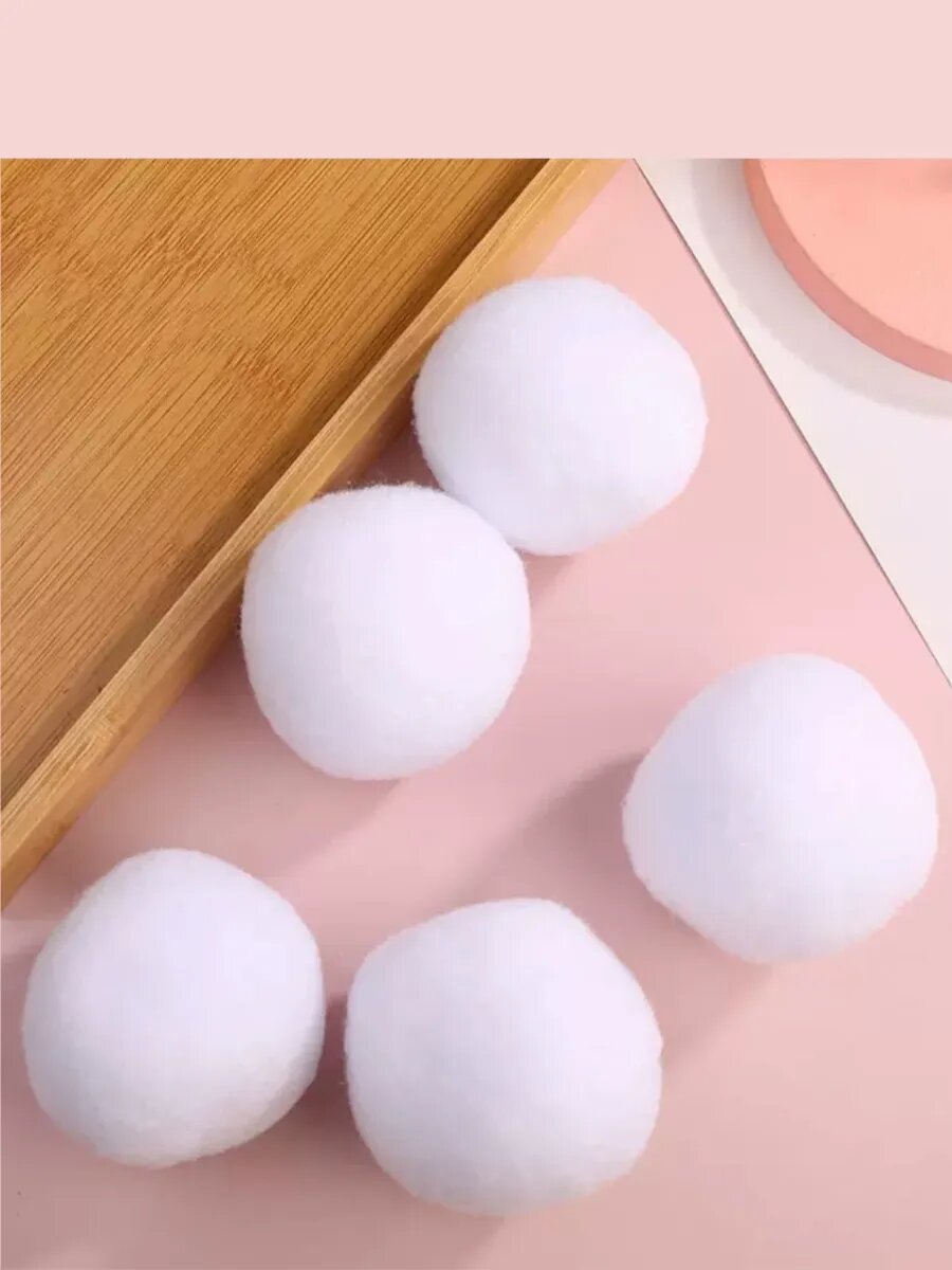 Искусственные снежки для игр и декора, 10шт — фото 1