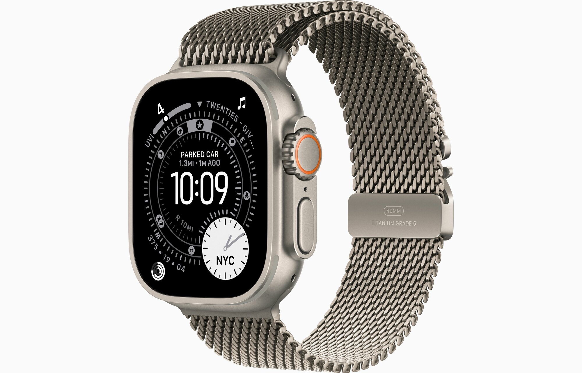Умные часы Apple Watch Ultra 3 2025 Natural Titanium Case, Titanium Milanese Loop M (49mm, GPS + Cellular)