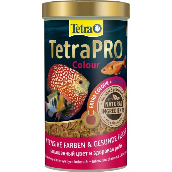Корм для усиления насыщенности окраса Tetra Pro Color Crisps 500 мл