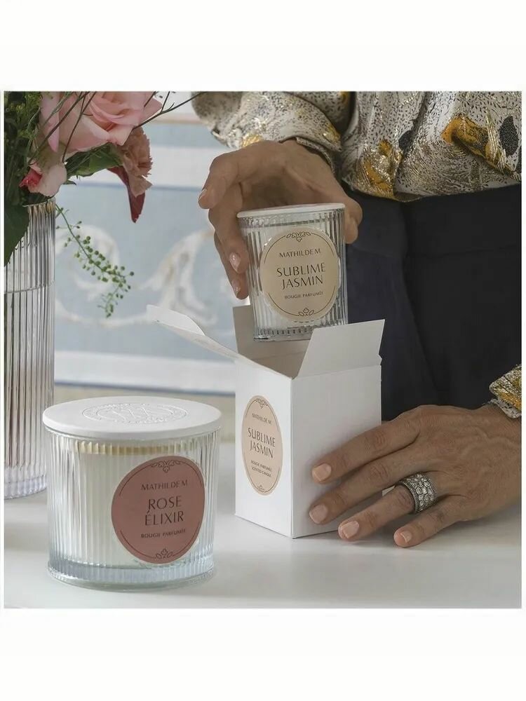 Ароматическая свеча Mathilde M Эликсир розы (Rose Elixir) 65 гр — фото 1