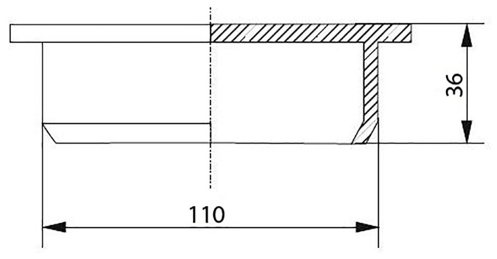 Заглушка для внутренней канализации 110 РосТурПласт (Заглушка для труб диаметром 110) (11307)