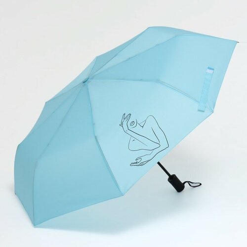 Зонт мультиколор зонт полуавтоматический кромка 3 сложения 8 спиц r 60 см цвет микс