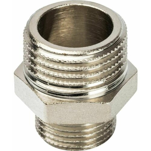 Ниппель переходной STOUT HH 1/2 x 3/8 никелированная латунь SFT-0004-001238 GENERAL FITTINGS 4 шт ниппель stout hh 3 4 никелированная латунь sft 0004 003434 general fittings 4 шт