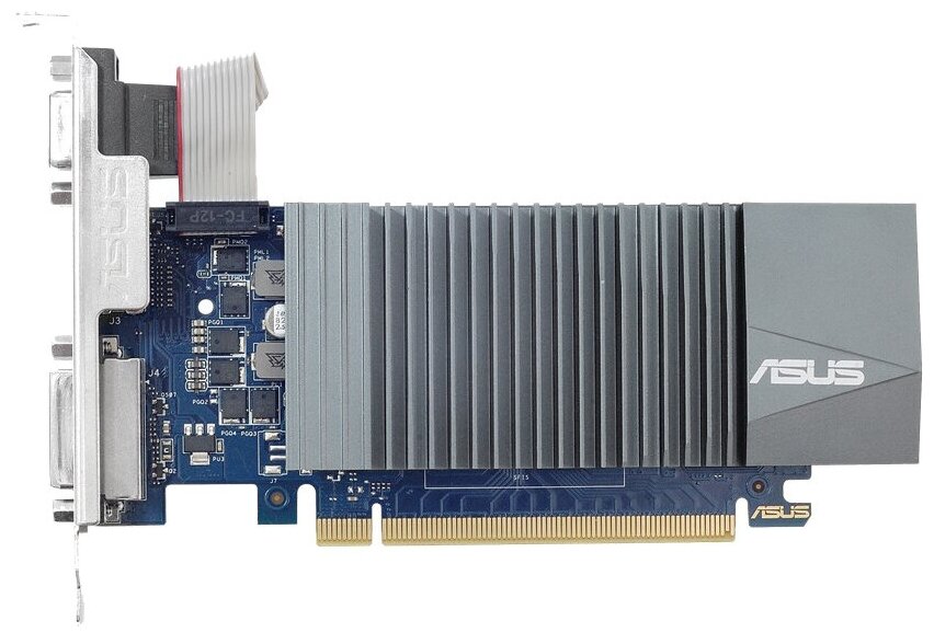 Видеокарта ASUS GeForce GT 710 Silent LP 1GB (GT710-SL-1GD5-BRK), Retail