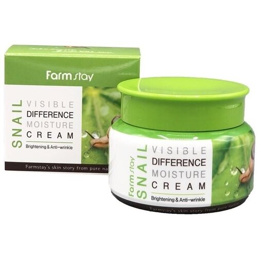 Крем с экстрактом улиточного муцина FarmStay, 50 мл farmstay visible difference moisture cream snail увлажняющий крем для лица с улиточным муцином 100 мл