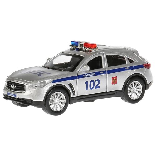 Легковой автомобиль ТЕХНОПАРК Infiniti QX70 полиция (QX70-P) 12 см серебристый