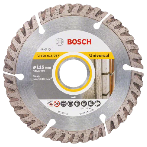 Диск алмазный отрезной BOSCH Standard for Universal 2608615057, 115 мм, 1 шт.