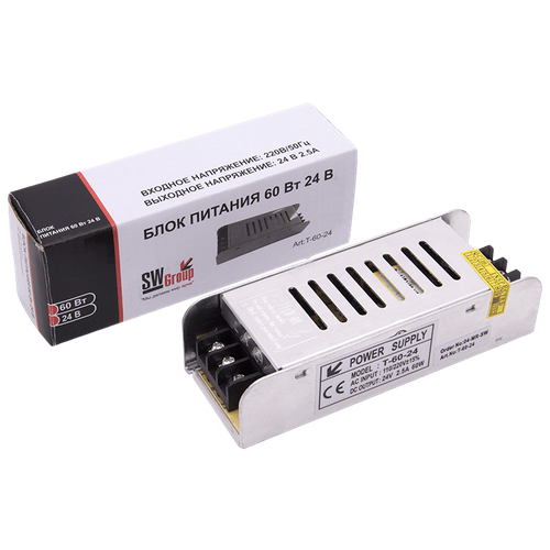 Блок питания (AC-DC) 24V 60W 00-00001385 T-60-24 кожух блок питания ac dc 24v 100w 00 00000300 t 100 24 кожух