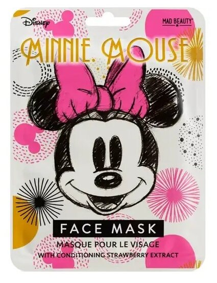 Mad Beauty Disney Minnie Mouse Magic тканевая маска с экстрактом клубники, 25 мл