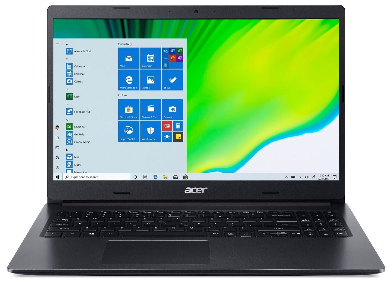 Acer Extensa 15 Ex215-22-r2nl [nx.eg9er.01n] Black 15.6' fhd Ryzen 3 3250U/8Gb+512Gb SSD/W10Pro